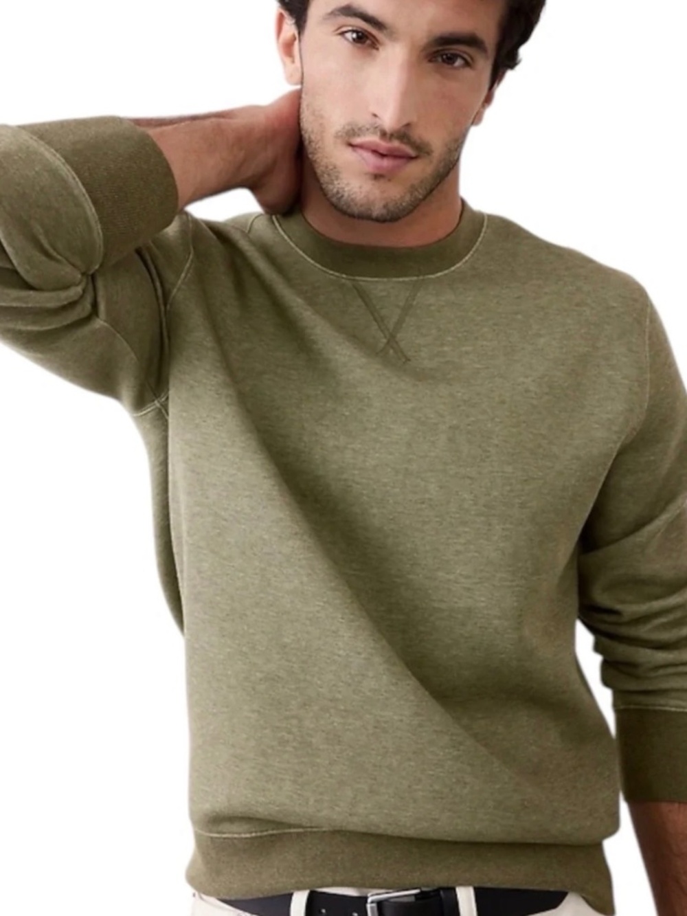 Banana Republic Olive Green Crewneck Sweater XL NWT